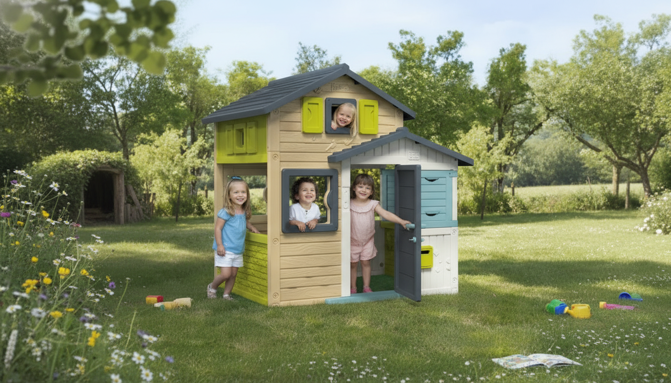 Garden Playhouse With Post Box & Secret Passage for Kids